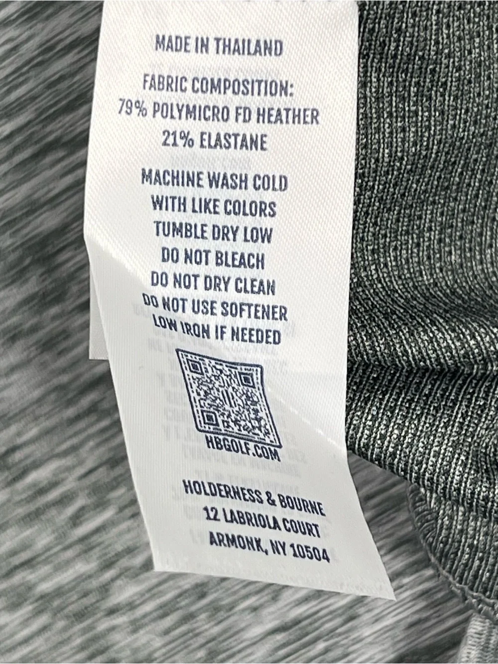 New Holderness & Bourne Dunbar Pullover Mens M Heathered Ivy Gray Golf Hoodie